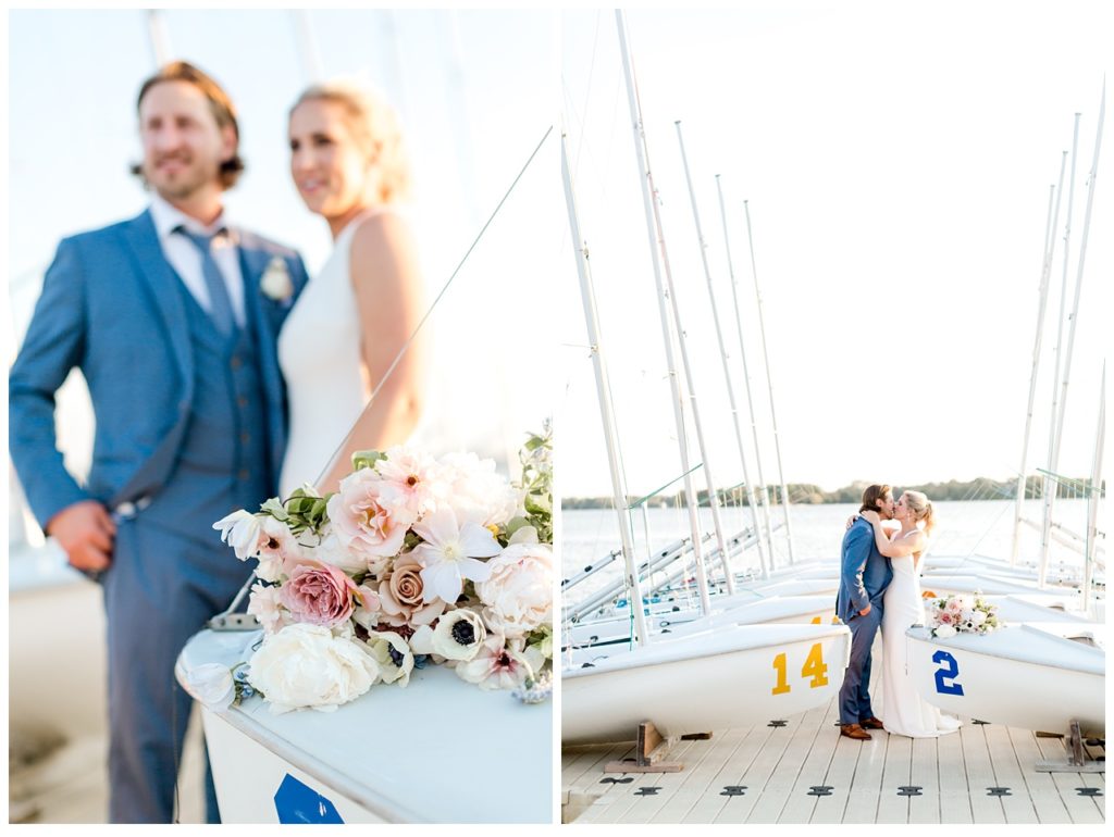 sailboat wedding inspiration for sunset