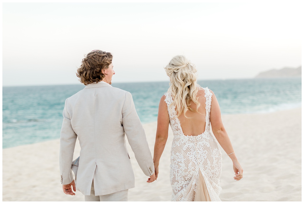 Wedding day photography for a couple at Dreams Los Cabos